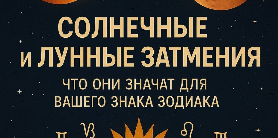 Солнечные и лунные затмения: что они значат для вашего знака зодиака